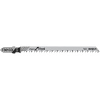 Bosch Lames de scie sauteuse T 301 CD Clean for Wood, Lame de scie Lames de scie sauteuse, Fibre de verre, Acier fin au carbone, 3 mm, 11,7 cm, 80 mm