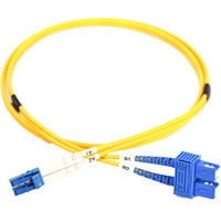 Digitus Câble de raccordement LWL, duplex, connecteur LC > SC, monomode OS2 Jaune