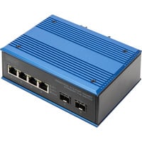 Digitus Commutateur Gigabit Ethernet PoE industriel 4+2 ports, Switch 
