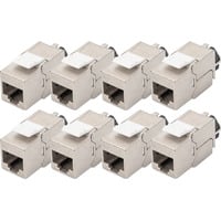 Digitus Module Keystone Cat.6a, blindé, Module de Keystone Argent