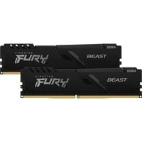 Kingston FURY 64 Go DDR4-3200 Kit , Mémoire vive Noir, KF432C16BBK2/64, Beast, XMP