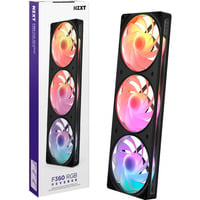NZXT F360 RGB ventilateurs de boîtier Noir, 3 pièces, 360 x 120 x 25 mm, PWM
