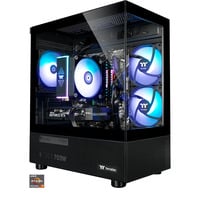 Thermaltake PC-000092-DE, PC gaming Noir/transparent