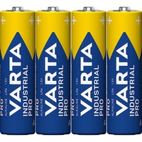 Varta LR6 4-SP Industrial Batterie à usage unique AA Alcaline Batterie à usage unique, AA, Alcaline, 1,5 V, 4 pièce(s), Bleu