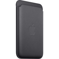 Apple Porte‑cartes en tissage fin pour iPhone avec MagSafe, Étui de protection Noir