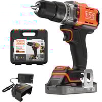 BLACK+DECKER BCD383D1XK-QW, Perceuse à percussion Orange/Noir