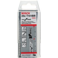 Bosch Lame de scie sauteuse T 101 BR Clean pour bois, 100mm 