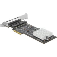 DeLOCK PCI Express x4 vers 4x RJ45 2,5 GbE, Carte réseau 