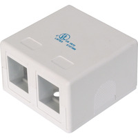 Digitus Boîtier de point de consolidation, pour 2 modules Keystone Blanc
