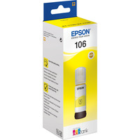 Epson 106 EcoTank Yellow ink bottle, Encre Original, Jaune, Epson, - EcoTank ET-7750 - EcoTank ET-7700, 70 ml, Impression à jet d'encre