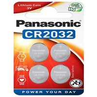 Panasonic CR-2032EL/4B pile domestique Batterie à usage unique CR2032 Lithium Batterie à usage unique, CR2032, Lithium, 3 V, 4 pièce(s), 220 mAh
