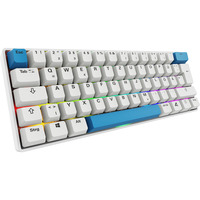 Sharkoon SKILLER SGK50 S4 Gen2 PBT RGB clavier gaming mécanique Blanc, Layout DE (QWERTZ), Gateron G Pro 3.0 Yellow, 60%