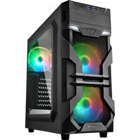 Sharkoon VG7-W RGB Reconditionné boîtier midi tower Noir | 2x USB-A | RGB | Window