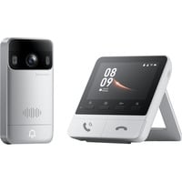 SwitchBot Carillon vidéo avec écran, Sonnette de porte Blanc/Argent