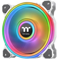 Thermaltake Riing Quad 12 RGB Radiator Fan TT Premium Edition Single Fan Pack - Blanc ventilateur de boîtier Blanc, 120 x 120 x 25 mm, Ventilateur, 12 cm, Blanc