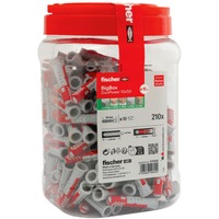 fischer DUOPOWER 10x50, 570550, Cheville Gris clair/Rouge