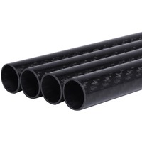 Alphacool Tube dur en carbone 16 mm 4x 80 cm bk Noir