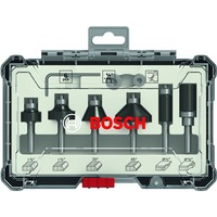 Bosch 2 607 017 470 Mèche Jeu d'embouts 6 pièce(s), Fraise Jeu d'embouts, 6,35 mm, 6 pièce(s), 9,53, 12,7, 12,7, 15,88, 25,4, 25,4 mm, 19,05, 25,4, 25,4, 34,93, 12,7, 15,88 mm, 3,18, 6,35, -, -, -, - mm