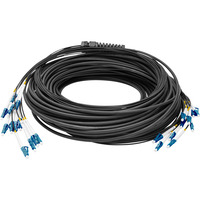 Digitus Câble universel Breakout en fibre optique, duplex, connecteur LC/UPC, monomode OS2 Noir