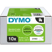 Dymo D1 étiquettes autocollantes authentiques | rouleau de 9 mm x 7 m | impression en noir sur fond blanc | pour étiqueteuses LabelManager | 10 étiquettes, Ruban Blanc, Imprimante d'étiquette adhésive, 9 mm, 7 m, 300 g, 10 pièce(s)