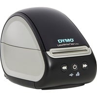 Dymo LabelWriter 550 Turbo imprimante d'étiquettes | Étiqueteuse avec impression thermique directe haute vitesse | Reconnaissance automatique des étiquettes | Imprime par connexion USB/LAN Noir/gris, 188 mm, 127 mm, 140 mm, Boîte