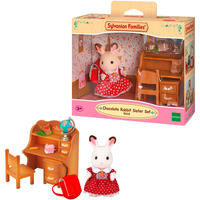EPOCH Sylvanian Families - Ensemble bureau sœur lapin en chocolat, Jouets de construction 