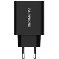 Fairphone Dual-port 30W Charger (EU), Chargeur Noir