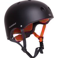 HUDORA 84104 casque de protection Skateboard Noir, Orange Casque ouvert Noir, Casque ouvert, Coque rigide, Noir, Orange