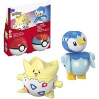Mattel Pokémon – Coffret Togepi et Tiplouf, Jouets de construction Jeu de construction, 6 an(s), Plastique, 41 pièce(s), 152 g