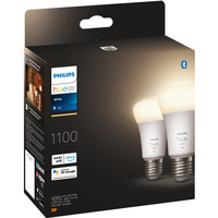 Philips Hue White A60 Lampe intelligente E27 Pack double 1100 lm, Lampe à LED 