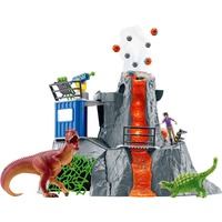 Schleich Dinosaurs Expédition au grand volcan, Figurine Animal, 4 an(s), Multicolore, Plastique