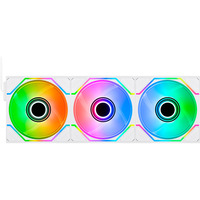 Thermaltake SWAFAN 120 EX INFINITY ventilateurs de boîtier RGB  Blanc, 3 pièces, 124 x 120 x 28 mm, PWM
