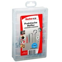 fischer Aides pratiques, déménager & emménager, Cheville Gris clair/Rouge