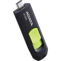 ADATA ACHO-UC300-128G-RNB lecteur USB flash 128 Go USB Type-C 3.2 Gen 1 (3.1 Gen 1) Noir, Clé USB Noir/Vert, 128 Go, USB Type-C, 3.2 Gen 1 (3.1 Gen 1), 100 Mo/s, Slide, Noir