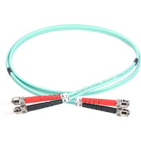 Digitus Câble de raccordement LWL, duplex, connecteur ST > ST, multimode OM3 Turquoise
