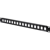 Digitus Panneau de brassage modulaire, 16 ports, non équipé Noir