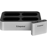 Kingston Dock pour Workflow Station USB3.2 Gen2 avec hub USB-A/C/5G, Station d'accueil Argent/Noir