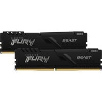 Kingston FURY 16 Go DDR4-3200 Kit, Mémoire vive Noir, KF432C16BBK2/16, Beast, XMP 2.0