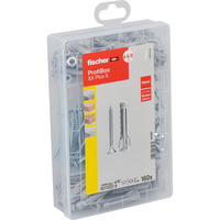 fischer Boîte Prochette Cheville à expansion SX Plus + Vis Gris clair