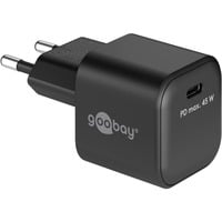 goobay 45W GaN USB-C PD Multiport Quick Charger Nano , Chargeur Noir