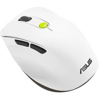 ASUS MD105, Souris Blanc/Vert, Droitier, RF sans fil + Bluetooth, 2400 DPI, Blanc, Vert