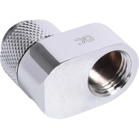 Alphacool Eiszapfen 16mm raccord pivotant G1/4 mâle vers G1/4 femelle, Connecteur Chrome