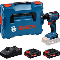 Bosch Perceuse-visseuse sans fil GSR18V-52 avec 2 batteries 18 volts 2,0 ampères-heures dans coffret L, Perceuse/visseuse Vente au détail
