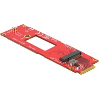 DeLOCK 63797 carte et adaptateur d'interfaces Interne M.2, PCIe 4.0, Rouge, FCC, 31 mm, 111 mm