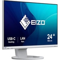 EIZO FlexScan EV2490-WT 24" Moniteur Blanc, 1x DisplayPort, 1x HDMI, 2x USB-C, 3x USB-A, 1x RJ-45