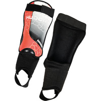 HUDORA Protège-tibias avec protection de la cheville, Accessoires Rouge