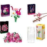 LEGO Bouquet de fleurs roses Botanicals (avec vase), Jouets de construction 