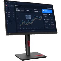 Lenovo ThinkVision T22i-30 Moniteur 21.5" Noir, 1x DisplayPort, 1x HDMI, 1x VGA, 4x USB-A, 54,6 cm (21.5"), 1920 x 1080 pixels, Full HD, LED, 6 ms, Noir
