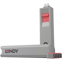 Lindy 40425 bloqueur de port Bloqueur de port + clé USB Type-C Rose 5 pièce(s), Verrou antivol Bloqueur de port + clé, USB Type-C, Rose, 5 pièce(s), 10 g