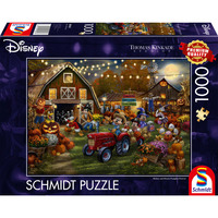 Schmidt Spiele Thomas Kinkade Studios: Disney - Mickey & Minnie Pumpkin Festival, Puzzle 